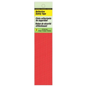Hy-Ko TP-3R Reflective Safety Tape, 6 in L, Red