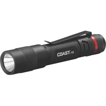 Coast G22 Penlight, AAA Battery, Alkaline Battery, LED Lamp, 100 Lumens High, 45 Lumens Low Lumens, Black