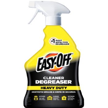 EASY-OFF 6233899624 Cleaner Degreaser, 32 fl-oz, Liquid, Lemon, Light Yellow