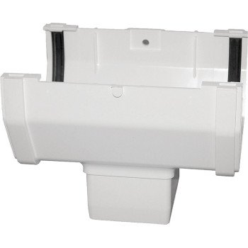 RW104 WHITE GUTTER DROP OUTLET