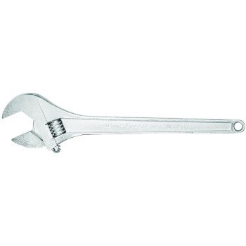 Crescent AC115 Adjustable Wrench, 15 in OAL, 1.688 in Jaw, Steel, Chrome, I-Beam Handle