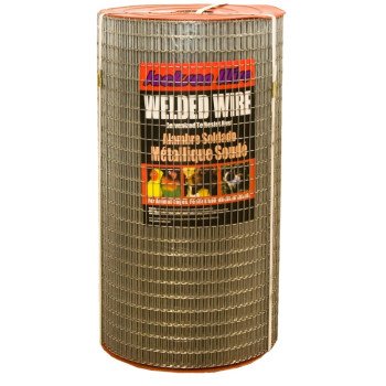 Jackson Wire 10 08 36 14 Welded Wire Fence, 100 ft L, 24 in H, 1/2 x 1 in Mesh, 16 Gauge, Galvanized