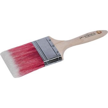 Linzer WC 1160-4 Paint Brush, 4 in W, 3-1/2 in L Bristle, Polyester Bristle, Beaver Tail Handle
