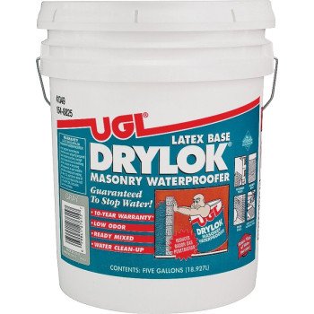 Drylok 27615 Masonry Waterproofer, Gray, Liquid, 5 gal, Pail