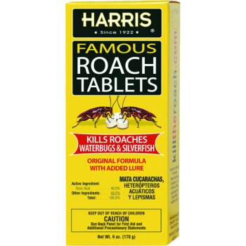 Harris HRT-6 Roach Tablet, Crystalline Solid, 6 oz