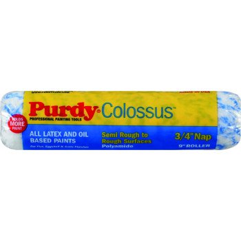 Purdy Colossus 144630094 Paint Roller Cover, 3/4 in Thick Nap, 9 in L, Polyamide Cover