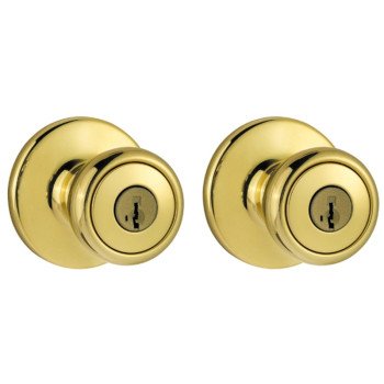 Kwikset 243T3CP6ALK2 Combination Lockset, Polished Brass, 3 Grade