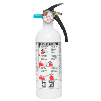 Kidde Home 468031MTL Fire Extinguisher, 2 lb Capacity, 5-B:C, B, C Class