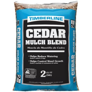 TIMBERLINE 52055477 Cedar Mulch, Brown, 2 cu-ft Bag