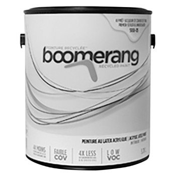 boomerang 5188-05L19 Latex Primer, Flat, White, 3.78 L, Can