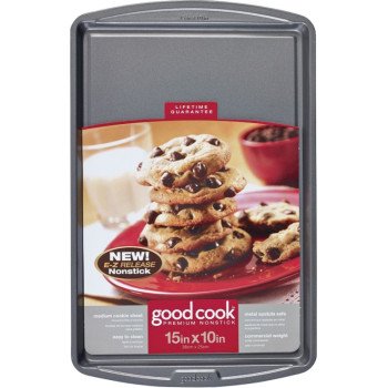 Goodcook 04021 Cookie Sheet, 15 in L, 10 in W, Steel