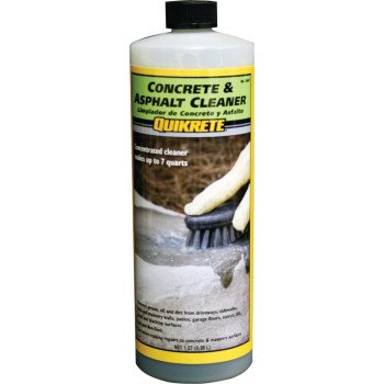 Quikrete 860114 Concrete and Asphalt Cleaner, Liquid, Detergent, Blue, 1 qt, Bottle