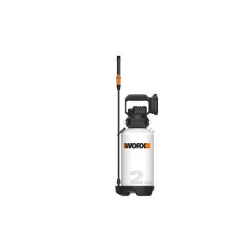 WORX WG829 Cordless Lawn Sprayer, 20 V Battery, 2 Ah, 2 gal Capacity