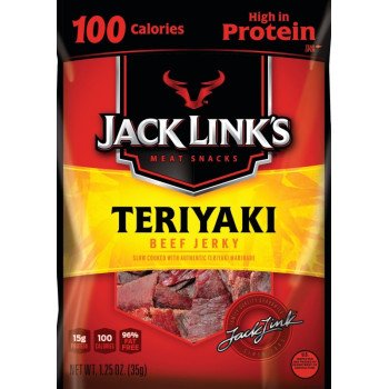 Jack Link's 10000008424 Snack, Jerky, Teriyaki, 1.25 oz