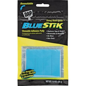 DAP Bluestik 01201 Adhesive Putty, Blue