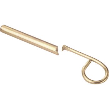 Defender Security U 9845 Window Sash Pin Lock, 2-1/2 in L, Steel, Brass
