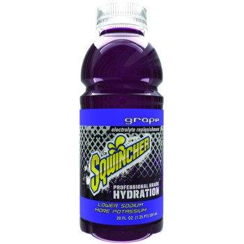 Sqwincher X375-MB600 Ready-to-Drink Hydration, Liquid, Grape Flavor, 20 oz Bottle