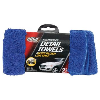 FLP 8902 Finish Towel, 14 x 12 in, Microfiber Cloth, Blue