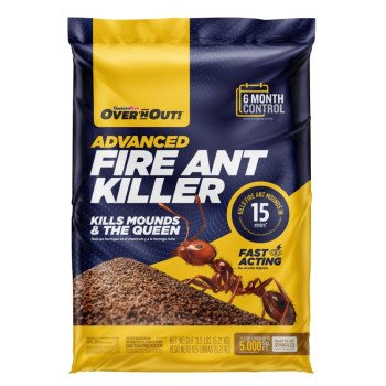 Over 'n Out GU100515674 Ant Killer, Broadcast Spreader, Drop Application, 11.5 lb