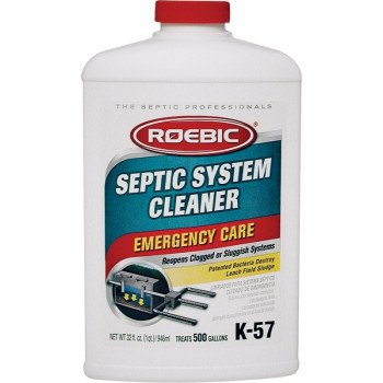 Roebic K-57 Septic System Cleaner, Liquid, Clear, 1 qt