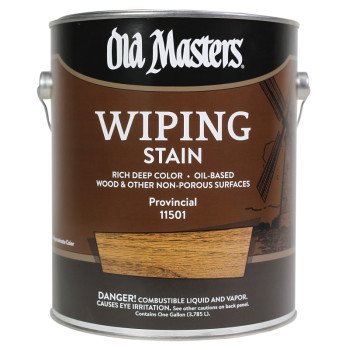 Old Masters 11501 Wiping Stain, Provincial, Liquid, 1 gal, Can