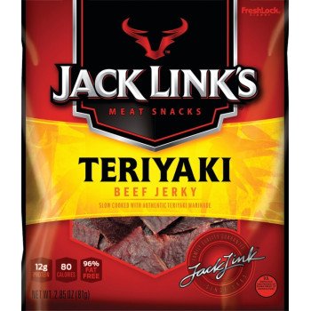 Jack Link's 10000008447 Snack, Jerky, Teriyaki, 2.85 oz