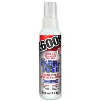 E6000 FABRI-FUSE 565004 Glue, Clear/Cloudy White, 4 fl-oz Bottle