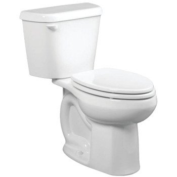 American Standard Colony 751CA001.020 Complete Toilet, Elongated Bowl, 1.6 gpf Flush, 12 in Rough-In, 15 in H Rim, White
