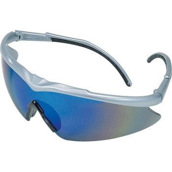 MSA 10083094 Safety Glasses, Unisex, Anti-Fog Lens, Wraparound Frame, Silver Frame