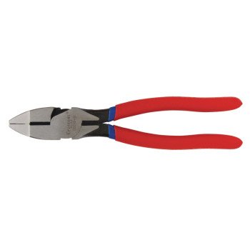 Crescent 20509CVSMLN Lineman's Plier, 9-1/4 in OAL, 11 AWG Cutting Capacity, Red Handle, Double-Dip Handle