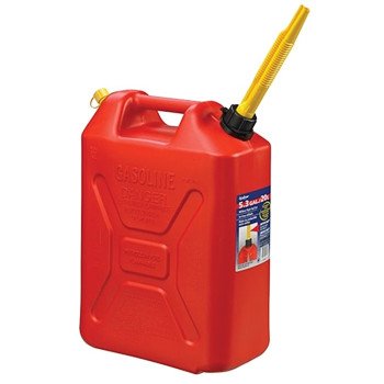 Scepter 3609 Military Style Gas Can, 20 L Capacity, Polyethylene, Red