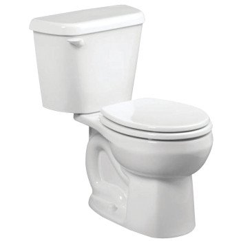 American Standard Colony 751DA001.020 Complete Toilet, Round Bowl, 1.6 gpf Flush, 12 in Rough-In, 15 in H Rim, White