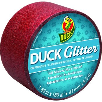 282504 TAPE DUCT GLITTER RED  