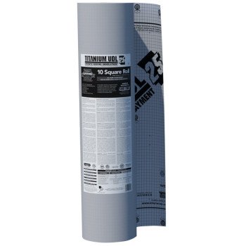 Interwrap UDL25 Roof Underlayment Roll, 250 ft L, 48 in W, Synthetic, Gray