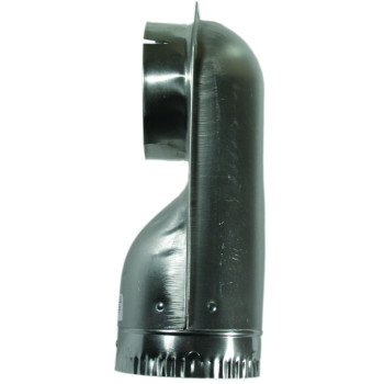 Builder's Best SAF-T-DUCT 010155 Offset Elbow, 4.2 in Connection, Male x Female Thread, Aluminum