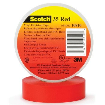 1700CRED TAPE ELEC 3/4X66 RED 