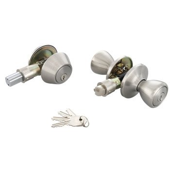 ProSource T-5764-D101SS Combination Lockset, Stainless Steel, Stainless Steel