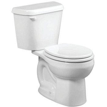 American Standard Colony 751DA101.020 Complete Toilet, Round Bowl, 1.28 gpf Flush, 12 in Rough-In, 15 in H Rim, White