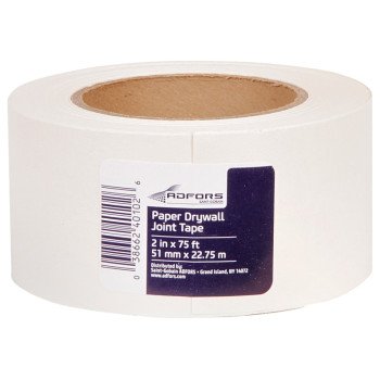 Adfors FDW6620-U Drywall Joint Tape, 75 ft L, 2 in W, White