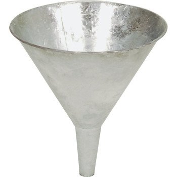 Behrens GF52 Funnel with Screen, 2 qt Capacity, Galvanized Steel, 7-3/4 in H
