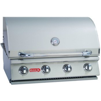 Bull Outlaw 26039 Gas Grill Head, 60000 Btu, Natural Gas, 4-Burner, 210 sq-in Secondary Cooking Surface