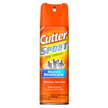 Cutter SPORT HG-96253 Insect Repellent, 6 oz Aerosol Can, Liquid, Light Yellow/Water White, Ethanol