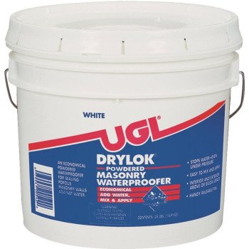 Drylok 00542 Powder Waterproofer, White, Powder, 35 lb, Pail
