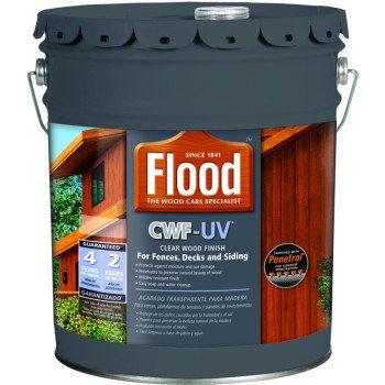 Flood FLD521-05 Wood Finish, Redwood, Liquid, 5 gal