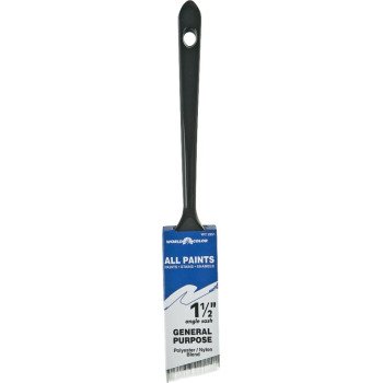 Linzer WC 2851-1.5 Paint Brush, 1-1/2 in W, 2-1/4 in L Bristle, Nylon/Polyester Bristle, Sash Handle