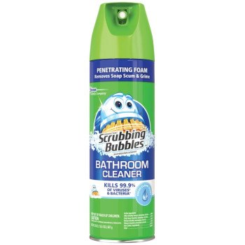 Scrubbing Bubbles 71367 Bathroom Cleaner, 22 oz Aerosol Can, Pleasant Fresh Clean, Yellow