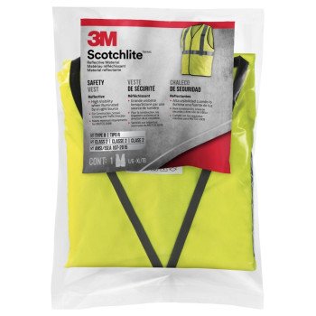 3M TEKK Protection 94616-80030 Reflective Safety Vest, Yellow