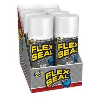Flex Seal FSWHTMINI Rubberized Spray Coating, White, 2 oz