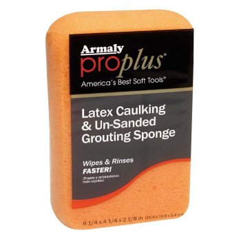 Armaly ProPlus 602-6 Grouting Sponge, 6-1/4 in L, 4-1/4 in W, 2-1/8 in Thick, Polyester
