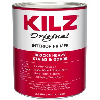 Kilz 10002 Primer Sealer, White, 1 qt